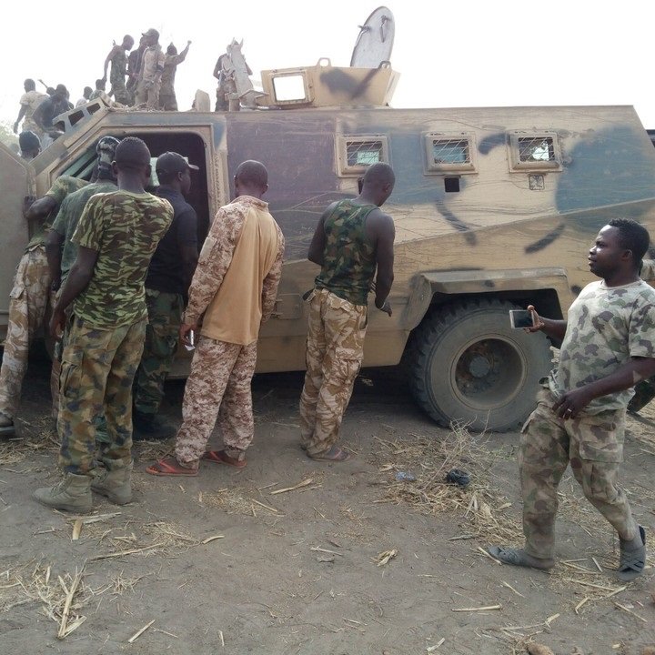 Nigeria army troops have recovered an Igirigi and STREIT Spartan Mk.3 APC's, captured by Boko Haram   