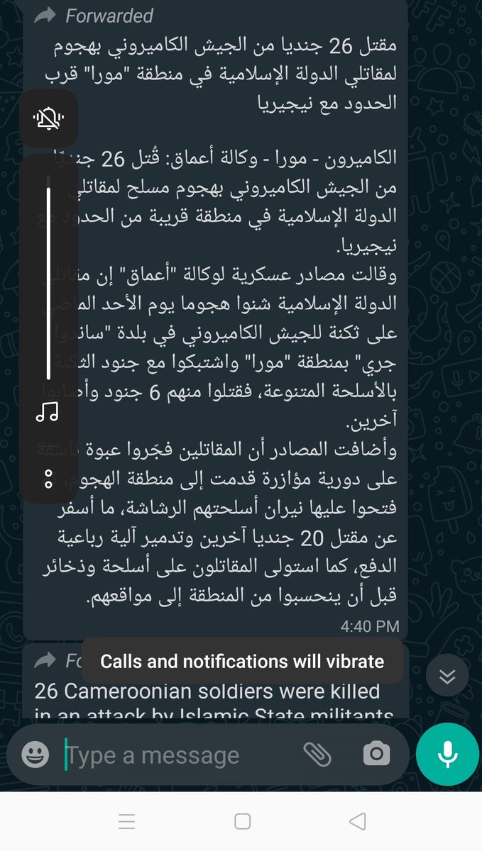 ISWAP's recent communiqué on the 06/26 attack also includes images of 2 arms (12.7) and packs of ammunition as earlier reported by @SembeTv . Items which however do not reflect a recovery made after the killing of 26 soldiers