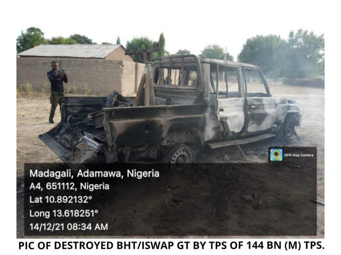 The frontline troops of the Nigerian army in the early hours today recorded success during a failed ISWAP militants attack in Sabon-Gari Adamawa Nigeria