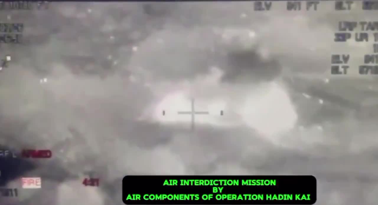 The Nigerian army released footage of the airstrikes against ISWAP militants during their failed assault against the Mallam Fatori military camp last night, according to the army over 60 militants were killed.