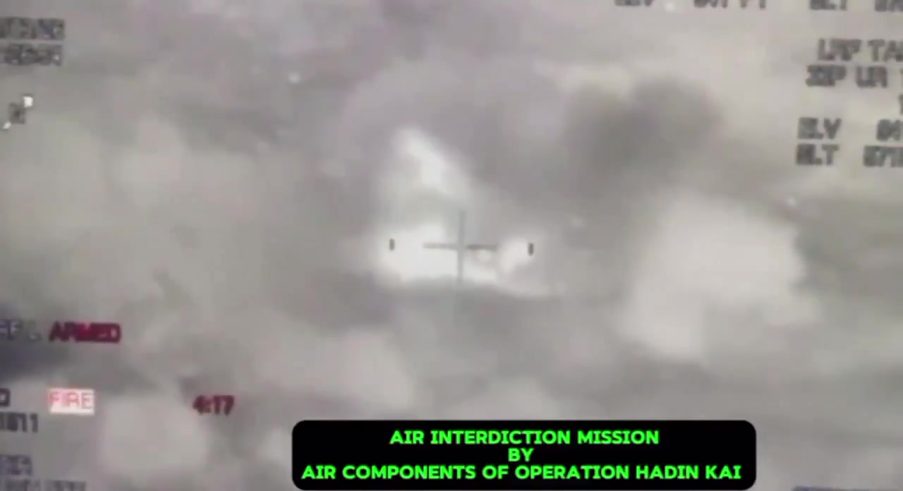 The Nigerian army released footage of the airstrikes against ISWAP militants during their failed assault against the Mallam Fatori military camp last night, according to the army over 60 militants were killed.